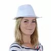 Vit gangsterhatt vuxen