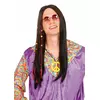 Svart hippieperuk herr