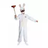 Maskeraddräkt med mask Lapins Cretins™ barn, Storlek: 7-9 år (120/130 cm)
