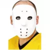 Vit plasthockeymask vuxen