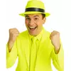 Neongul gangsterhatt vuxen