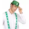 Grön paljettplommonstop vuxen Saint Patrick