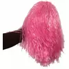 Rosa metallisk pompom