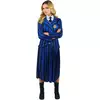 Enid skoluniform-maskeraddräkt – Wednesday™ vuxen, Storlek: Large