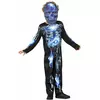 Robotisk skelettmaskeraddräkt barn, Storlek: 10-12 år (145/158 cm)