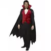 Vampyrmaskeraddräkt med cape herr Halloween, Storlek: Medium