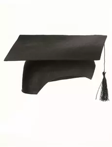 Svart studentmössa vuxen
