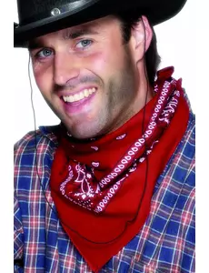 Röd cowboybandana