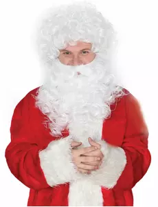 Jultomteskägg och peruk
