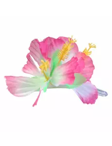 Rosa hawaiiansk blomsterhårklämma