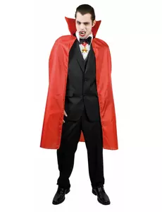 Röd vampyrkappa herr 120 cm Halloween