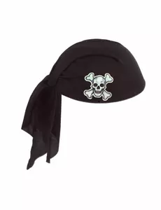 Svart pirathatt med bandana vuxen