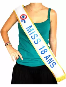 Miss 18 år-skärp 184 cm