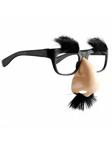 Glasögon med näsa och mustasch