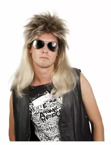 Blond poprockperuk herr