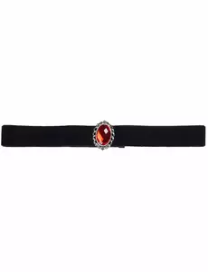 Rött diamantchokerhalsband vuxen Halloween