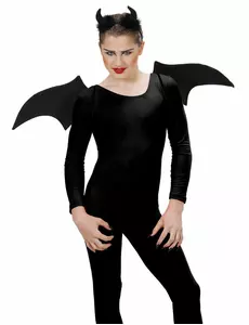 Set med svart Halloween-demon