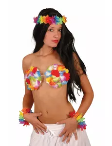 Hawaiiansk blomsterprydd snäck-bh vuxen