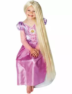 Självlysande prinsessan Rapunzel™-peruk för flickor