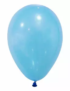 12 ljusblå ballonger 28 cm