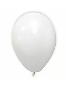 12 vita metalliska ballonger 28 cm