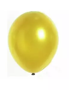 12 metalliska gyllene ballonger 28 cm