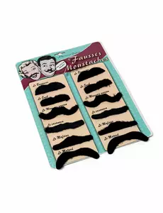 12 svarta mustascher