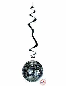 6 spiralhängdekorationer Disco