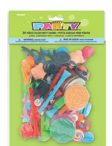 64 små leksaker för piñata