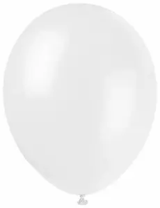 12 vita ballonger 28 cm