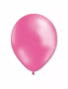 100 rosa metallicballonger 29 cm