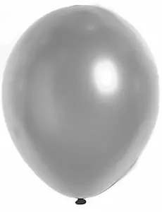 100 metalliserade silverballonger 29 cm