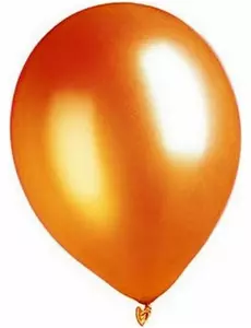 100 orange metallicballonger 29 cm
