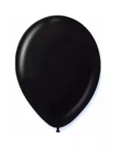 12 svarta ballonger 28 cm