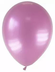 12 rosa metalliska ballonger 28 cm