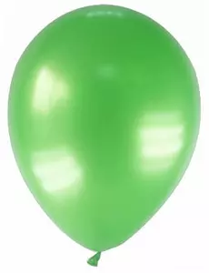 12 gröna metalliska ballonger 28 cm