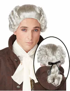 Grå ädel barockperuk herr