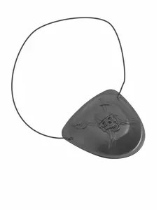 Svart piratögonlapp vuxen 7x5cm