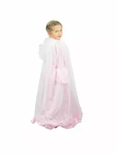 Vit och silverfärgad prinsessmantel barn