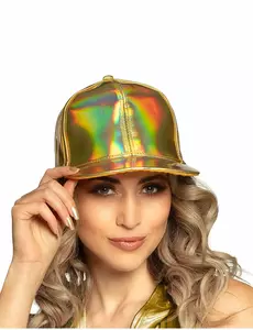 Iridescent guldfärgad keps vuxen