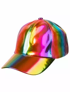 Iridescent flerfärgad keps vuxen