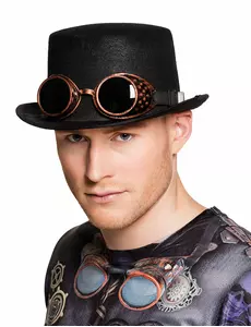 Hatt med glasögon vuxen Steampunk
