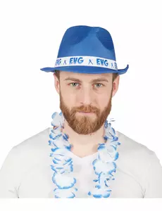 Blå hatt möhippa vuxen