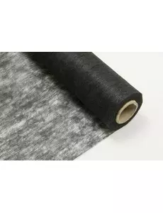 Svart nonwoven-bordslöpare 29 cm x 10 m