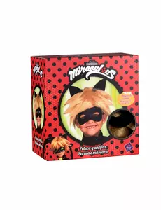 Peruk och mask barn Miraculous Ladybug och Chat Noir