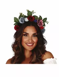 Mörk blomsterkrans