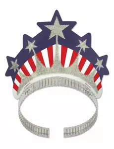 Paljettprydd Miss Liberty-krona