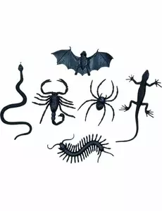 6 Halloween-dekorationer små varelser