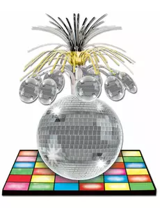 Bordsdekoration dansgolv och discokula 33 cm