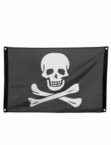 Pirats flagga med öljetter